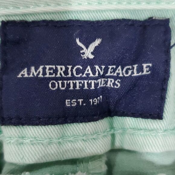 AMERICAN Eagle teal stretch shorts - Picture 6 of 8